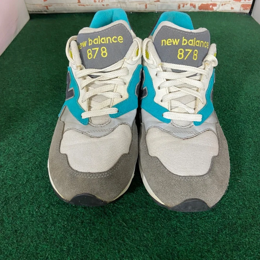 New Balance 878 Mens 10.5 Grey Teal ML878AAC ABZORB Running Shoes